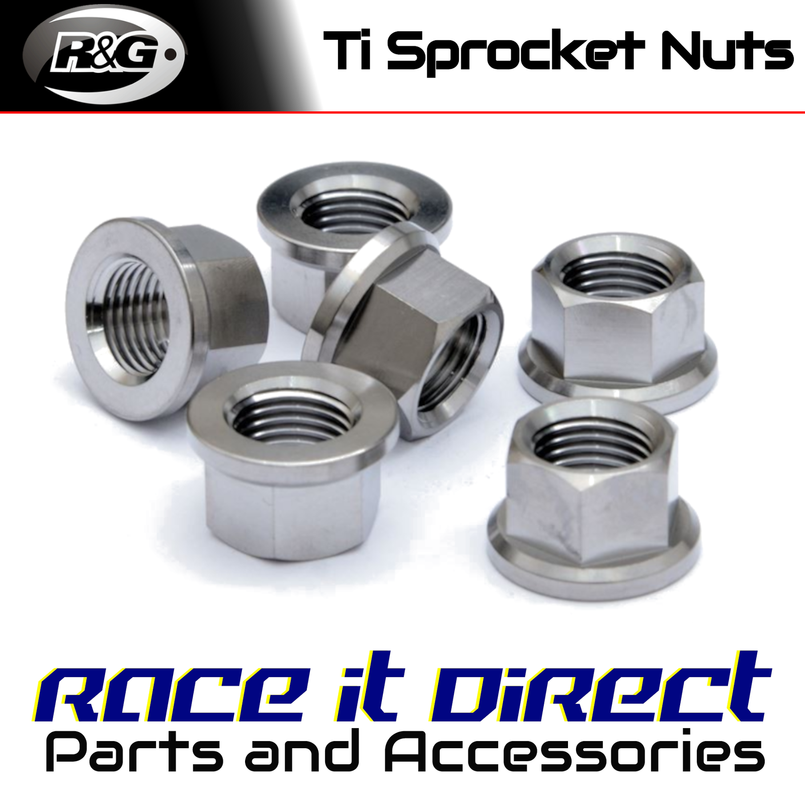 Titanium Sprocket Nuts for Triumph Speed Triple 1200 RR 2022 R&G
