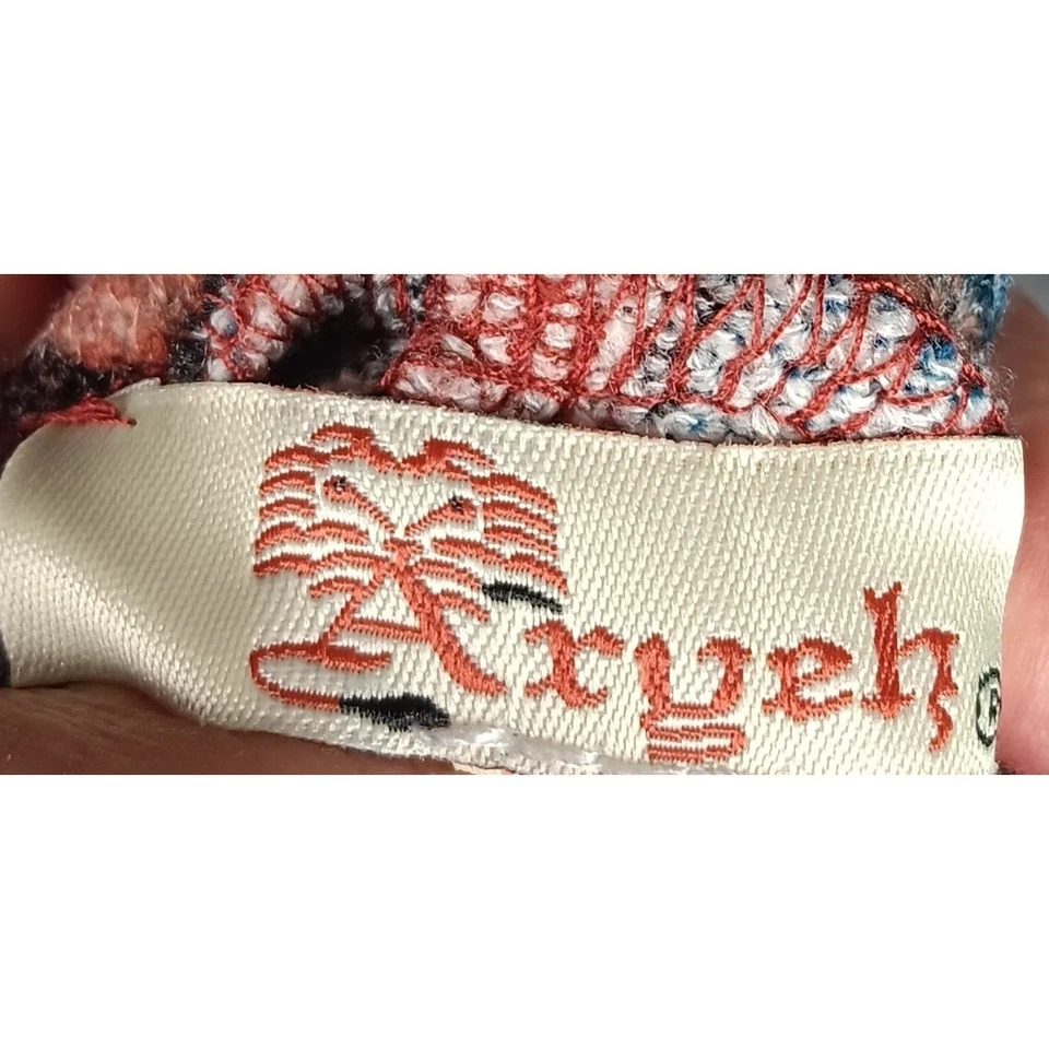 Vestido Aryeh Abstracto Estampado Geométrico Sin Mangas Azul Óxido Talla L Informal Foto 4 de 4