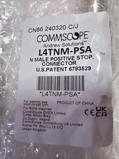 NEW COMMSCOPE ANDREW SOLUTIONS TYPE N MALE POSITIVE STOP CONNECTOR L4TNM-PSA