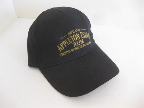 Appleton Estates Adjustable Black Baseball Cap / Hat