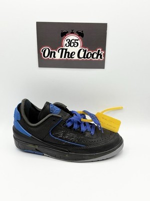 Off-White x Air Jordan 2 Retro SP Low Black Blue Size 4