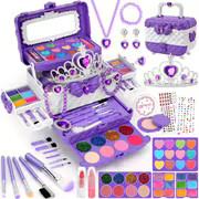 56pcs kids makeup kit girl washable real makeup set kids - Temu United Kingdom