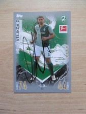 Milos Veljkovic autograph signed trading card Topps Bundesliga Werder 23/24
