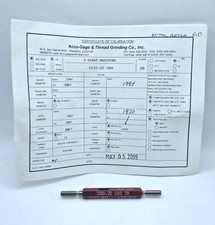 Accu-gage 2-start Modified .2000-20 Uns 2b Thread Plug Go No Go