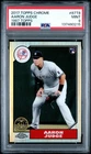 2017 Topps Chrome AARON JUDGE #87T-8 ROOKIE Card 1987 Topps PSA 9 - MINT