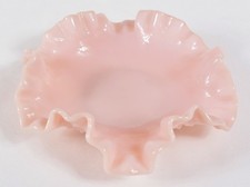 Vintage Fenton Pastel Pink Rose Hobnail Milk ...