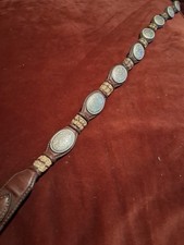 1940s Engraved Silver concho belt 38-42