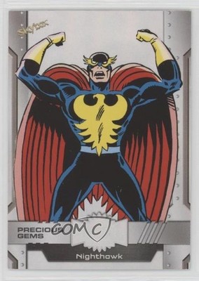 2024 Skybox Marvel Metal Universe Avengers PMG White Diamond /25 Nighthawk 0q2