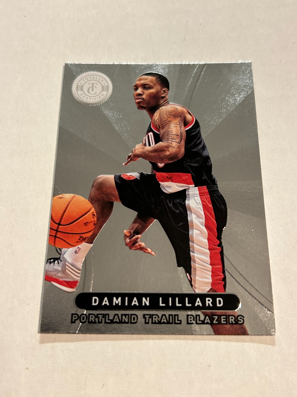 2012-13 Totally Certified Damian Lillard #70 Rookie Silver Foil Blazers SP MS1