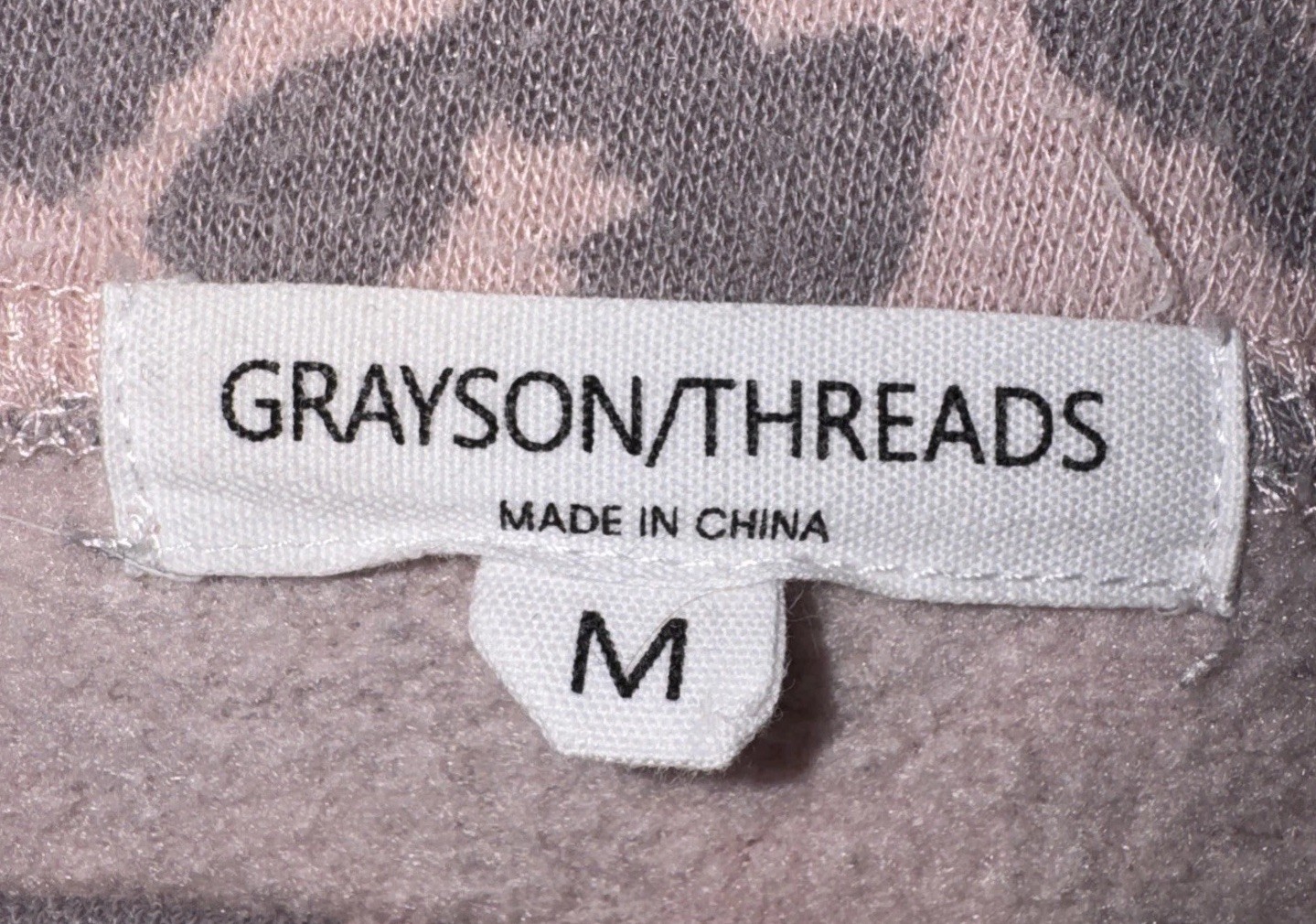 Grayson Threads Medium Leopard Print Pink Gray Qu… - image 2