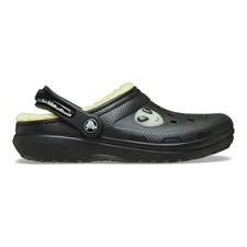 Image of New CROCS KIDS CLASSIC LINED ALIEN CLOG 211636-001 BLACK C11 - J3 TAKSE