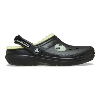 New CROCS KIDS CLASSIC LINED ALIEN CLOG 211636-001 BLACK C11 - J3 TAKSE