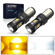 1157 Led Turn Signal Light Bulbs Switchback Amber White Anti Hyper Flash 1-6pair
