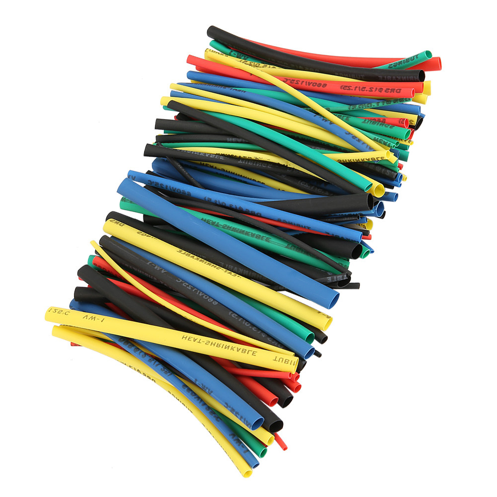 100pcs 5 Sizes 5 Color 100mm Heat Shrink Tube Wire Cable Insulated Sleeving♡.