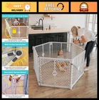 Freestanding 6-Panel Baby Playpen - Indoor/Outdoor Toddler Play Yard - 18.5 Sq F