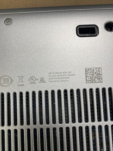 HP Probook 650 G5 LAPTOP 15.6 i5-8365U@1.60 8GB RAM 256SSD BT BKLIT CAM R4R - Picture 7 of 7