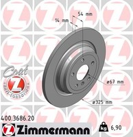 2X Bremsscheibe Coat Z Zimmermann 400.3686.20 FüR GLE Klasse W166 C292 Mercedes