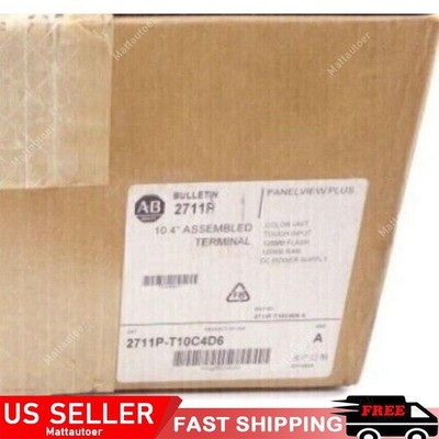 1PC Allen Bradley 2711P-T10C4D6 /A PanelView Plus 2711PT10C4D6 US Free Tax