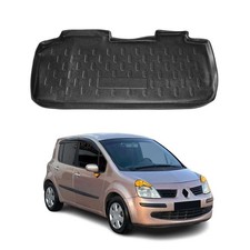 Kofferraumwanne Laderaumwanne für Renault Modus 2005-2013 Gummi TPE Schwarz