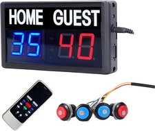 Score Keeper Portable Led Digital Electronic Scoreboard 1.8inch, Red/blue