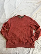 Men  s L Maroon Pullover Long Sleeved Sweatshirt Cotton Blend G.H Bass  Co