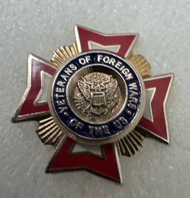 Vintage Veterans Of Foreign Wars VFW Lapel Pin Tie Tack M1
