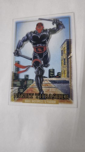 2024 Upper Deck Marvel Masterpieces '92 Platinum NIGHT THRASHER Clear Cut #63 - Picture 2 of 8