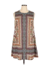 AB Studio Women Brown Casual Dress XL