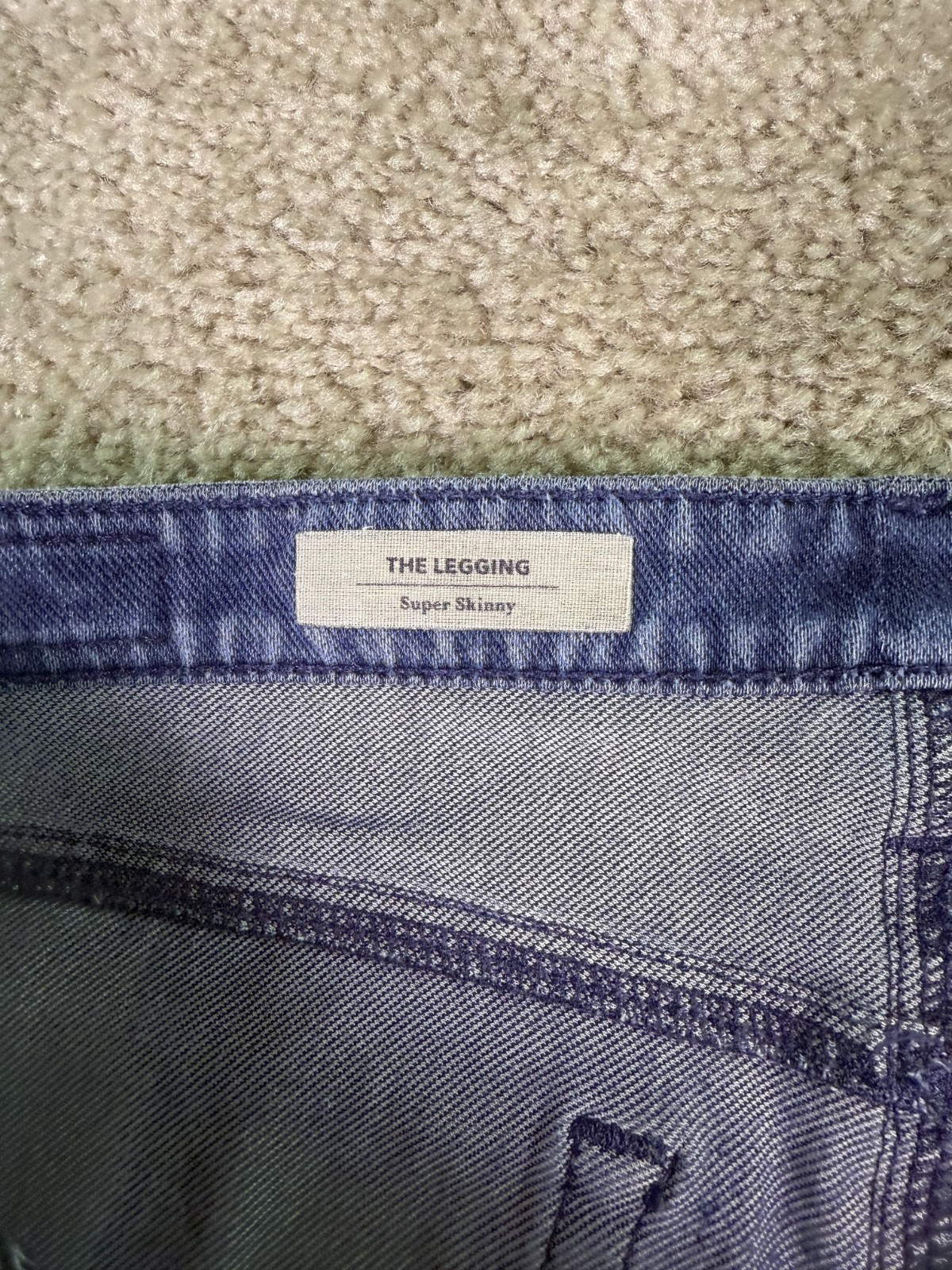 AG Adriano Goldschmied The Legging Super Skinny Knit Lux Denim Jeans Sz 28R E960