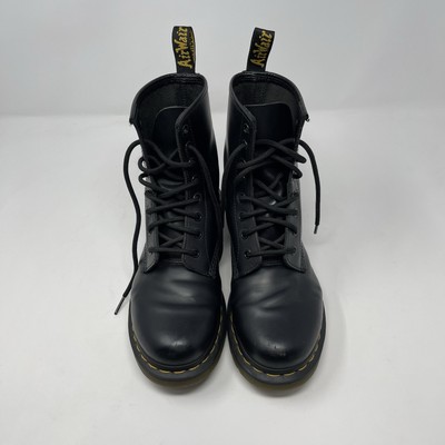 Martens 1460 Black Smooth Leather Lace-Up Boots Women's Size