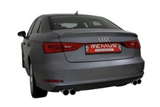 REMUS Duplex Edelstahl Sportauspuff je 2x84mm Street Race Audi 8V Limo Cabrio