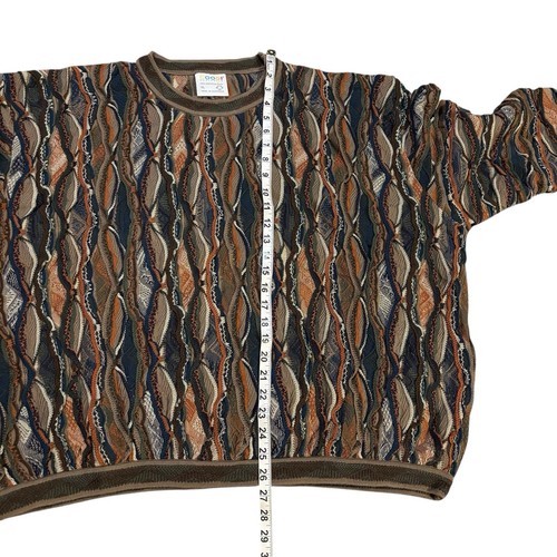 Coogi 3D Strick Pullover Mehrfarbig Gr. XL Vintage 80er Hip Hop Bunt - Bild 9 von 10