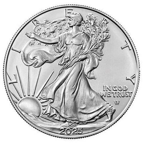 2025  AMERICAN SILVER EAGLE  1  OZ.  PURE FINE SILVER  999 BULLION COIN / BU-UNC