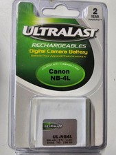 UltraLast Canon NB-4L Rechargeable Battery