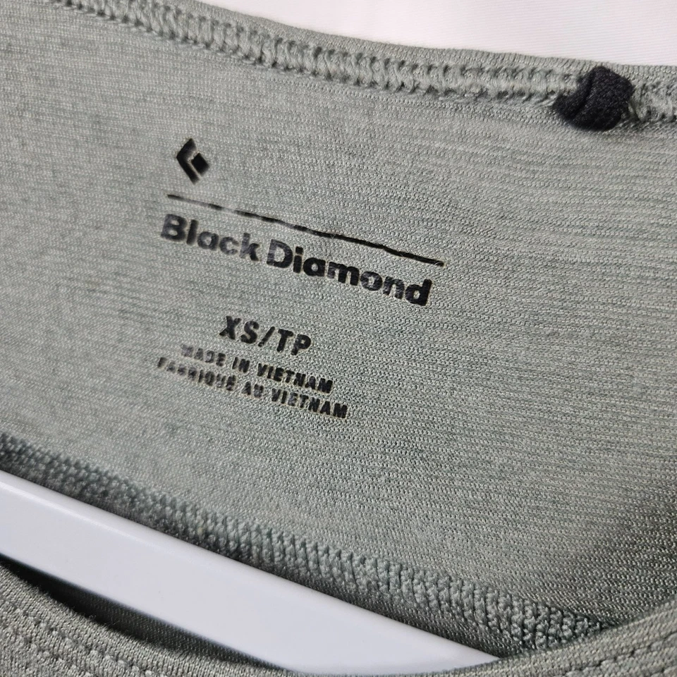 Camiseta negra de diamante capa base camiseta interior para mujer XS manga corta gris Foto 2 de 4