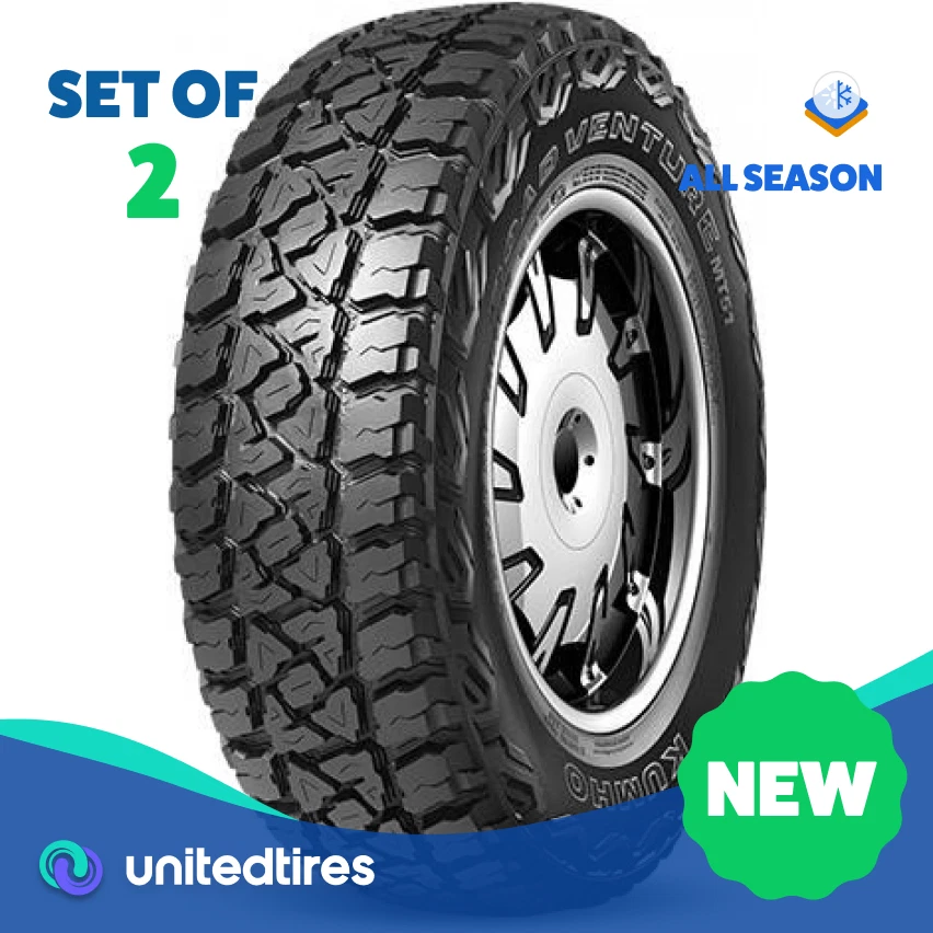 KUMHO クムホ ROAD VENTURE MT LT285/75R16 16インチ 夏タイヤ 4本　(MTC49) クレジットカード QR決済可能 Kumho Road Venture MT71 Mud Terrain LT285/75R16 126/123Q E Light