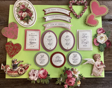 Anna Griffin Valentines Day Romantic Stickers and Sentiments 20 Pieces