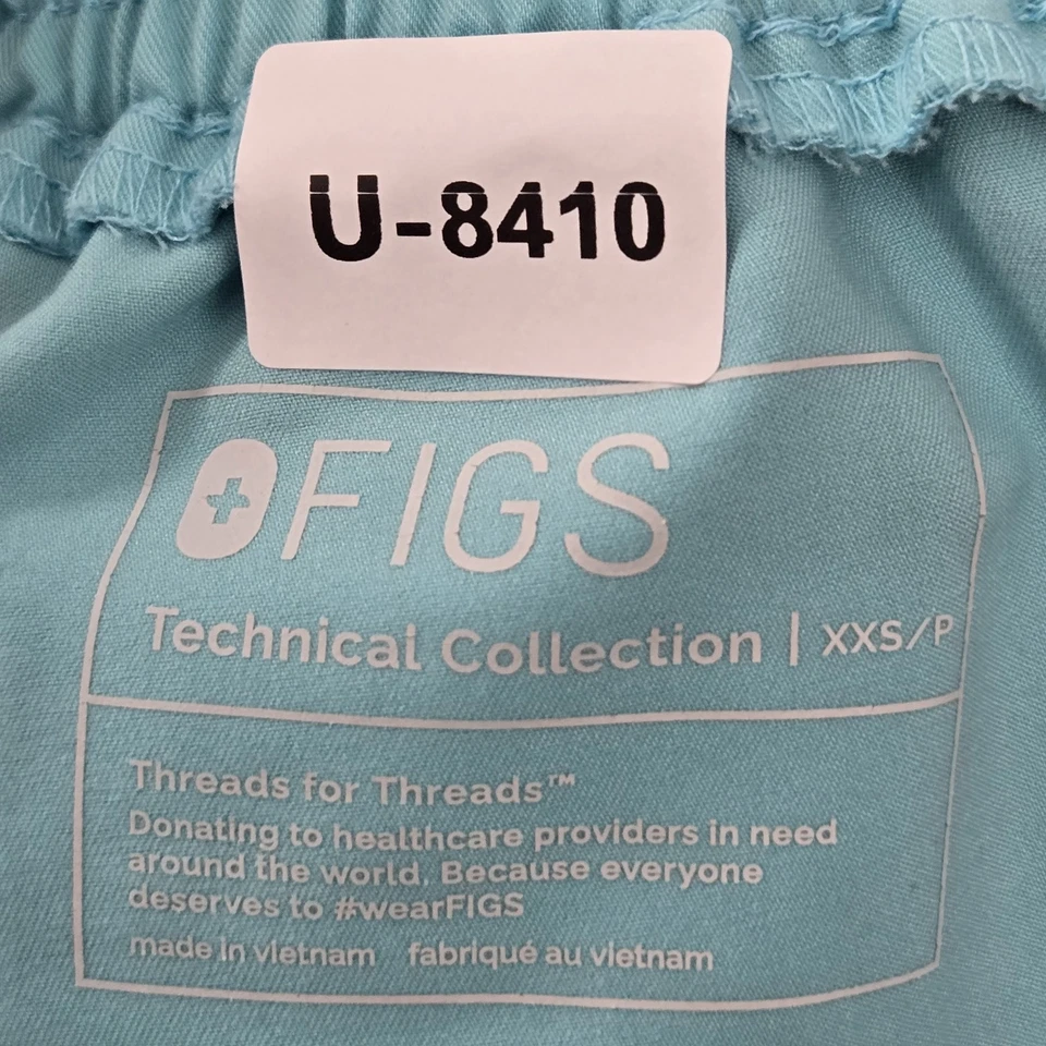 FIGS Women Scrub Pants XXS/P Light Blue Jogger TW2000P Yola Skinny 27" Inseam - Image 2 of 4
