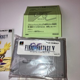 Re-Famicom Final Fantasy V with manual