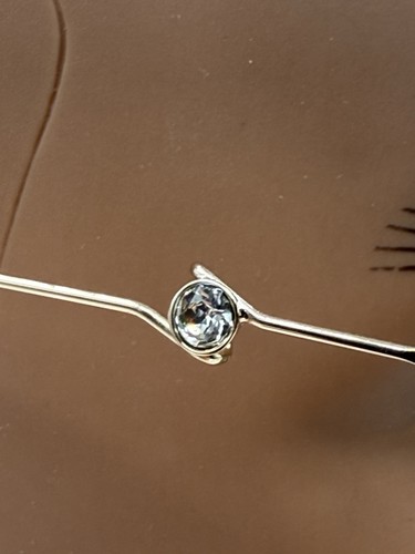 GEM76C Montatura per occhiali senza montatura oro con cristallo Swarovski 51-16-140 - Foto 3 di 11