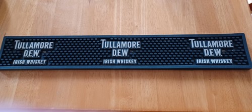 Tullamore Dew Bar Mat - Irish Whiskey - Triple Logo - Pre-Owned - 23"