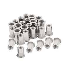 40PCs 10-24 Stainless Steel Rivet Nuts Nutsert Threaded Rivet Insert Rivnuts 10-