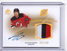 2021-22 SP Authentic Future Watch Rookie Auto Patch Alexander Holtz - NJD /100