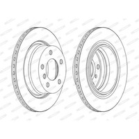 Ferodo 2X Bremsscheibe Hinten Ø294 Mm BelüFtet FüR BMW Z4 Roadster E85 3.0I 3.0