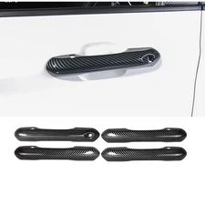 Carbon Fiber Exterior Door Handles Cover Trim For Ford Explorer 2020-2023