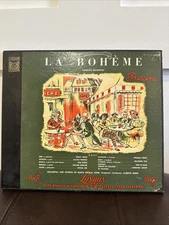 Puccini La Boheme London LLP 462 / 463 Long Play Récord 33-1/3 R.P.M Microgroove