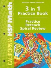 HARCOURT SCHOOL PUBLISHERS MATH: PRACTICE/RETEACH WORKBOOK Excellent Condition 