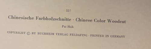 ANTIKER KALENDER 1968 CHINESISCHE FARBHOLZSCHNITTE CHINESISCHER FARBHOLZSCHNITT SEHR GUTER ZUSTAND - Bild 6 von 7