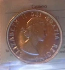 (304)1964  CANADA ONE DOLLAR silver  CAMEO  ICCS pl-65