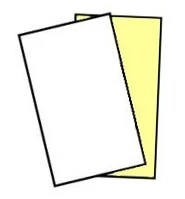 250 Sets, Legal Size (8.5" x 14") NCR 01898, 2 part Carbonless Paper, White 